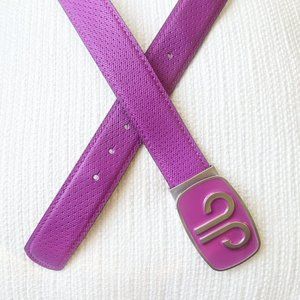 [NWOT] DRUH Cut To Length Purple Leather Belt | Unisex